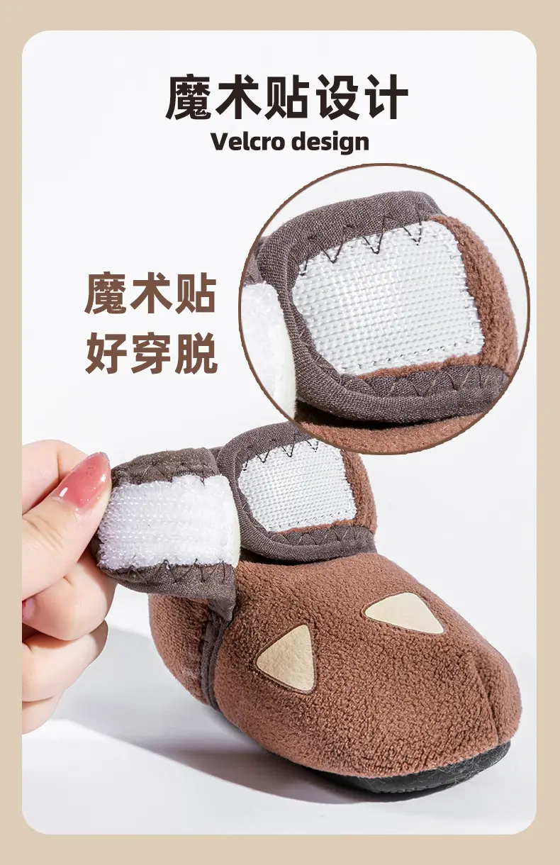 Fleece Lined Baby Socks Shoes Low to High Top Warm Cotton Autumn Winter — feature 6