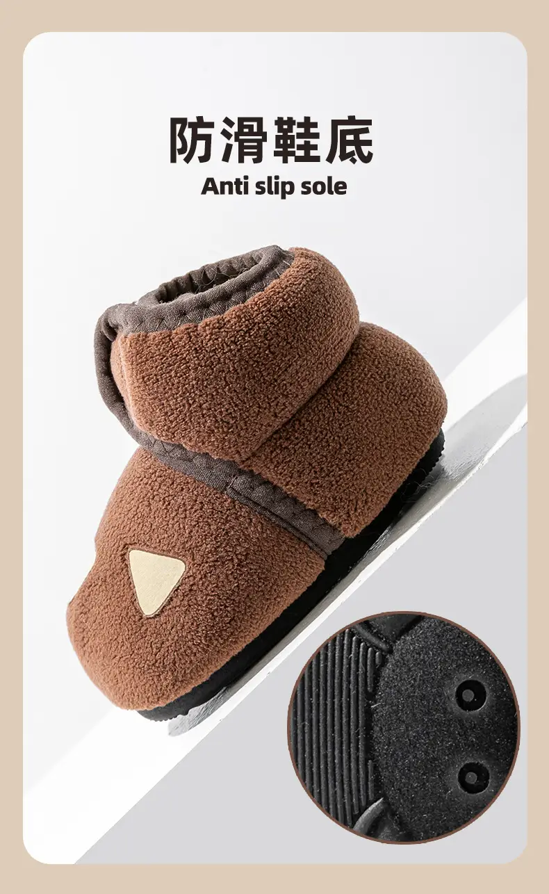 Fleece Lined Baby Socks Shoes Low to High Top Warm Cotton Autumn Winter — feature 7