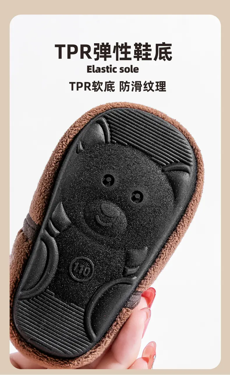 Fleece Lined Baby Socks Shoes Low to High Top Warm Cotton Autumn Winter — feature 8