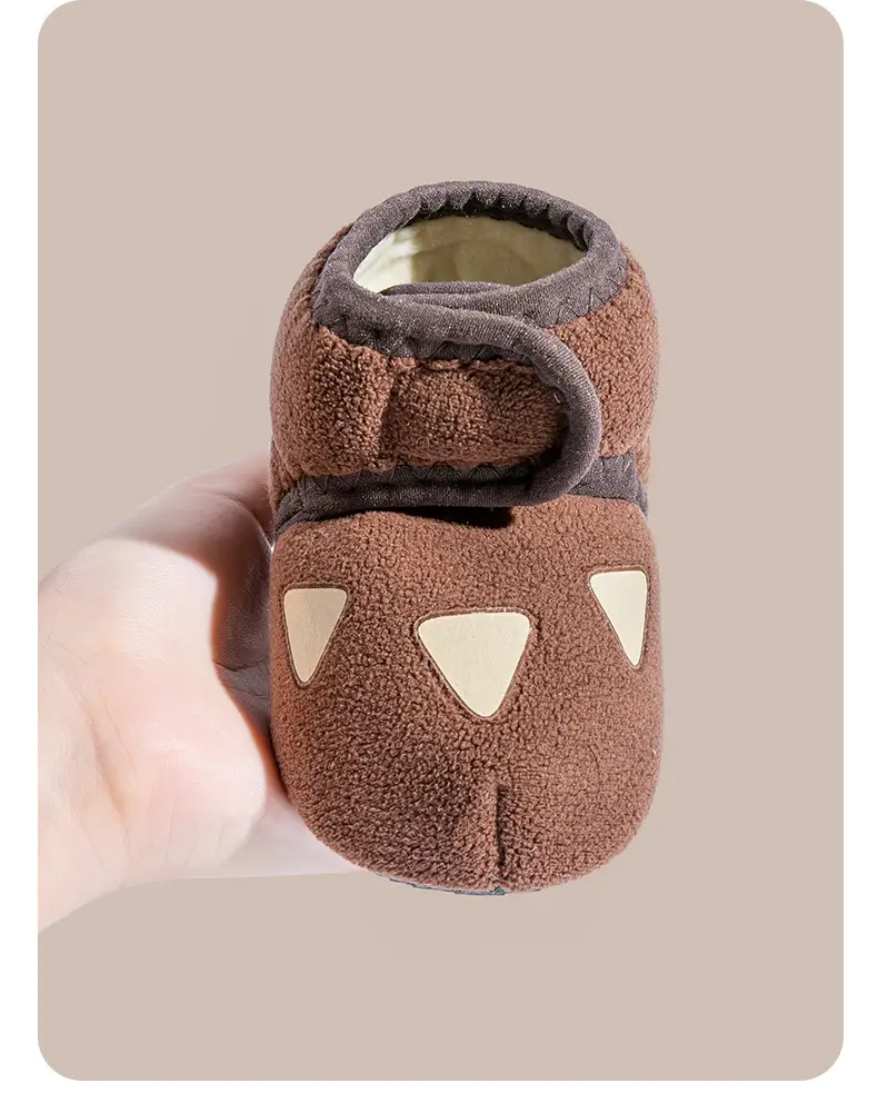 Fleece Lined Baby Socks Shoes Low to High Top Warm Cotton Autumn Winter — feature 9