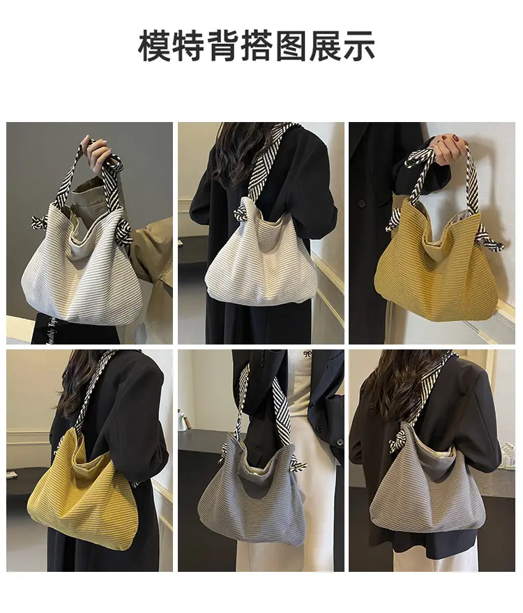 Casual Canvas Shoulder Bag Large Capacity Cross Border — feature 8