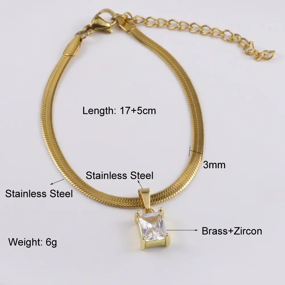 Gold Square Green Diamond Earrings Set — feature 3