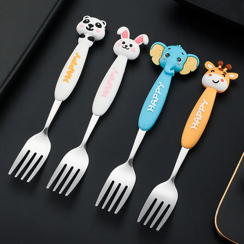 304 Stainless Steel Cartoon Fork for Kids