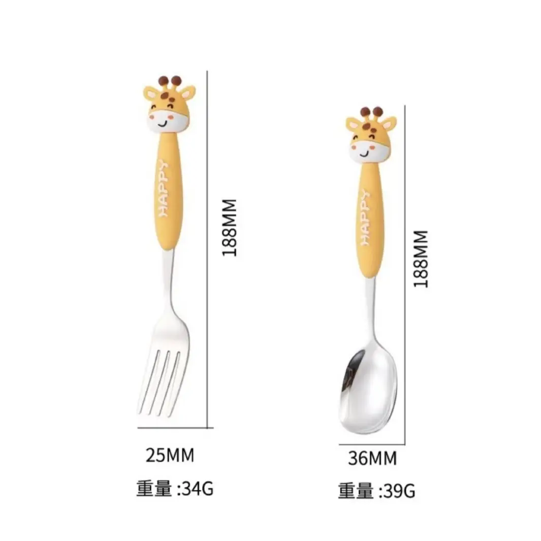 304 Stainless Steel Cartoon Fork for Kids