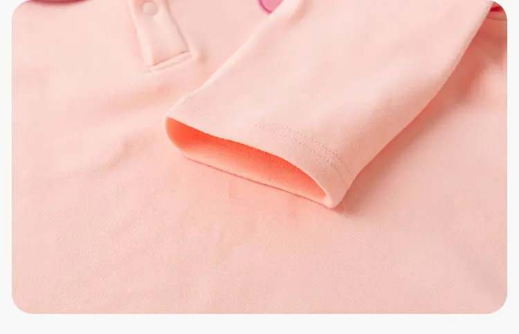 Dudu Home Kids Polo T-Shirt Striped Pink Green Spring — feature 15