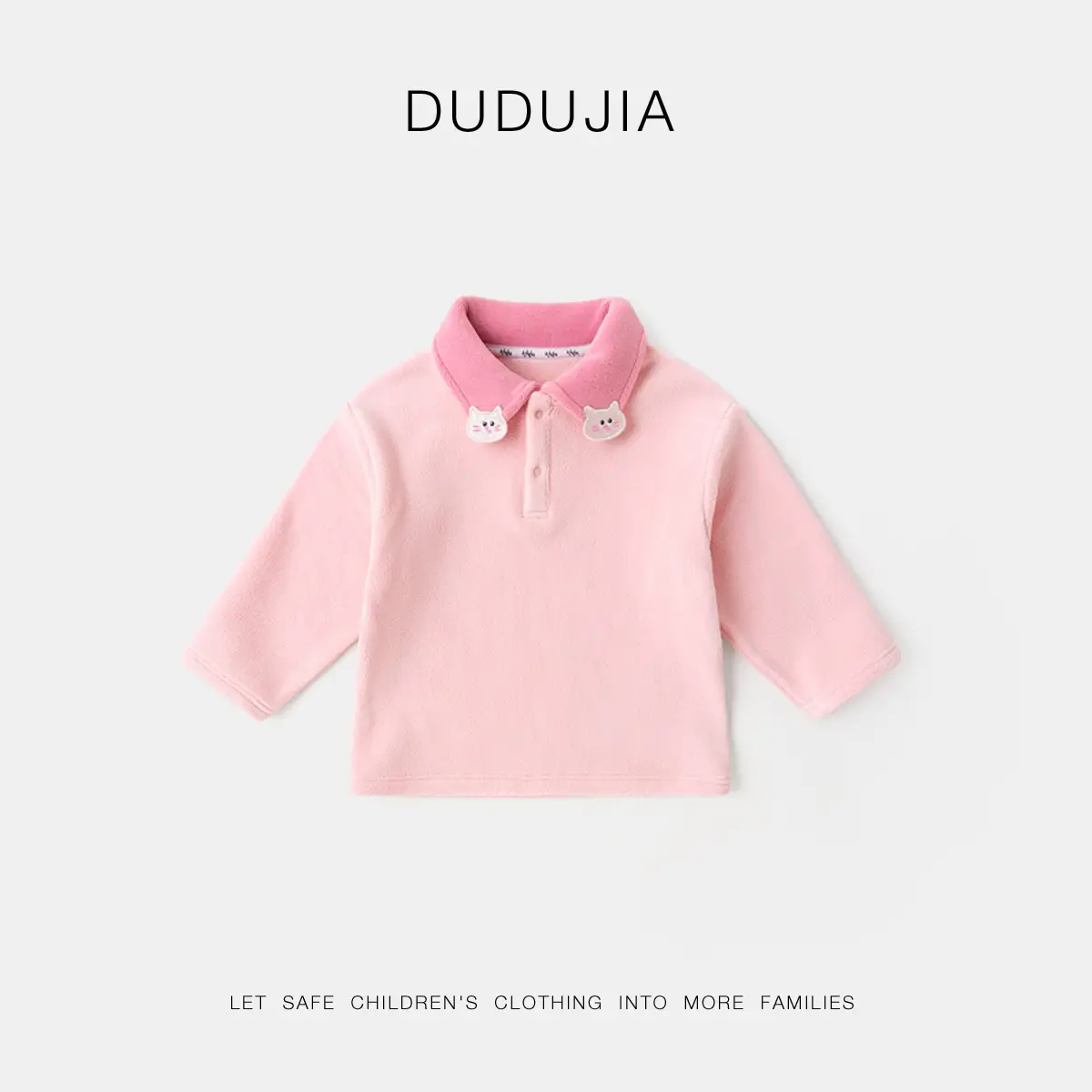 Dudu Home Kids Polo T-Shirt Striped Pink Green Spring - Image 6