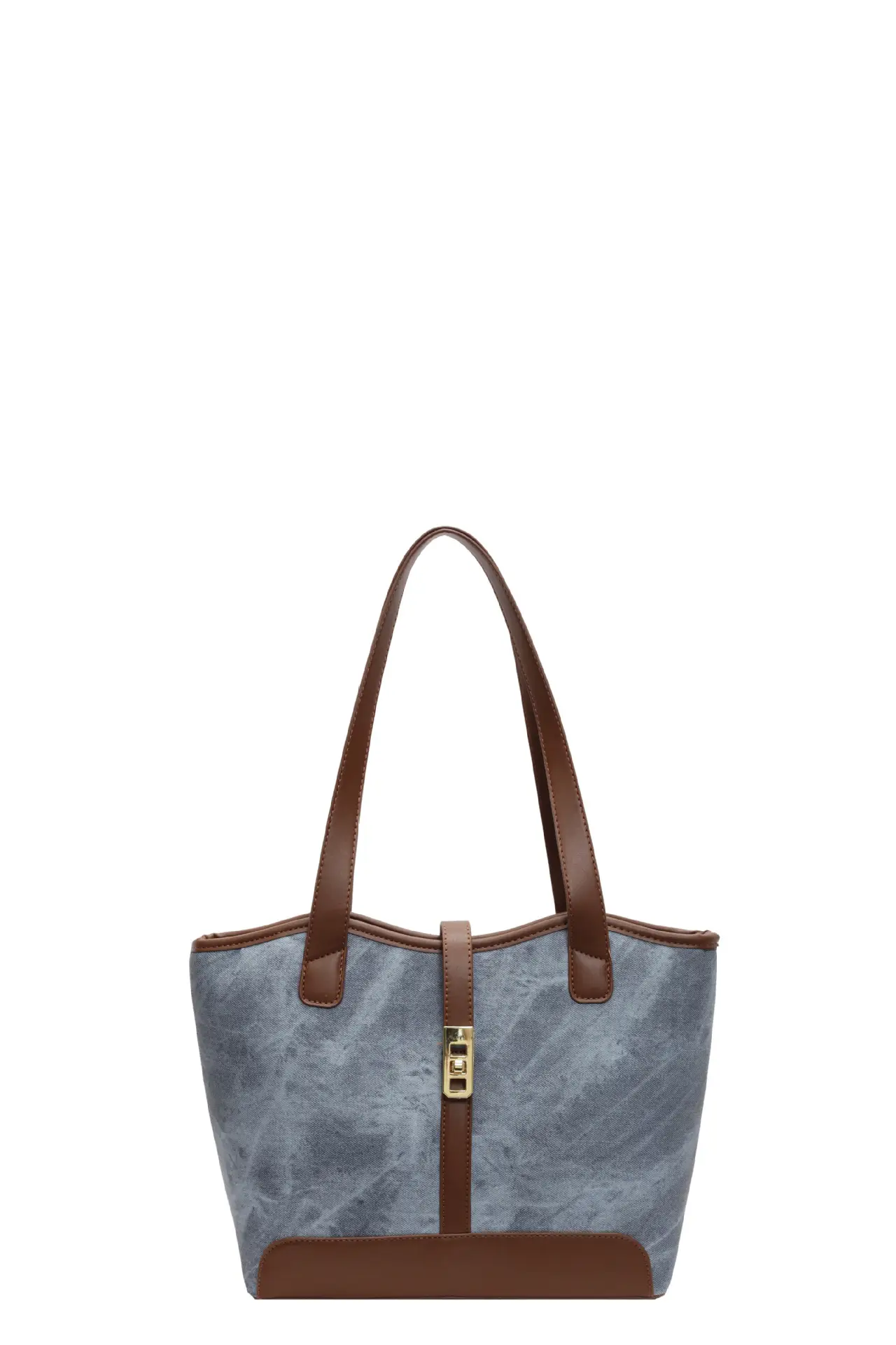2025 Western Handheld Tote Bag Grey Black - Image 3