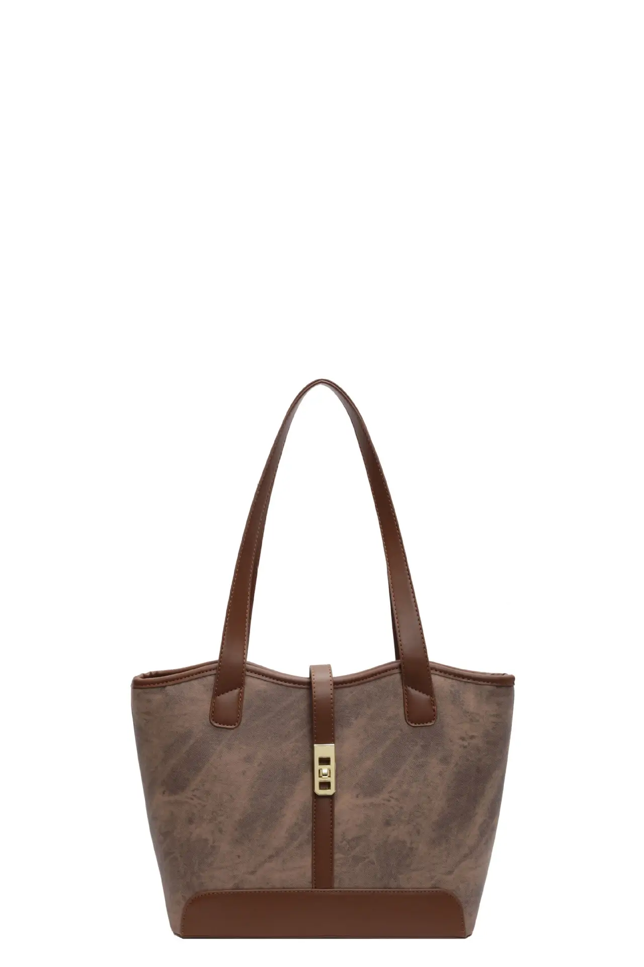 2025 Western Handheld Tote Bag Grey Black - Image 4