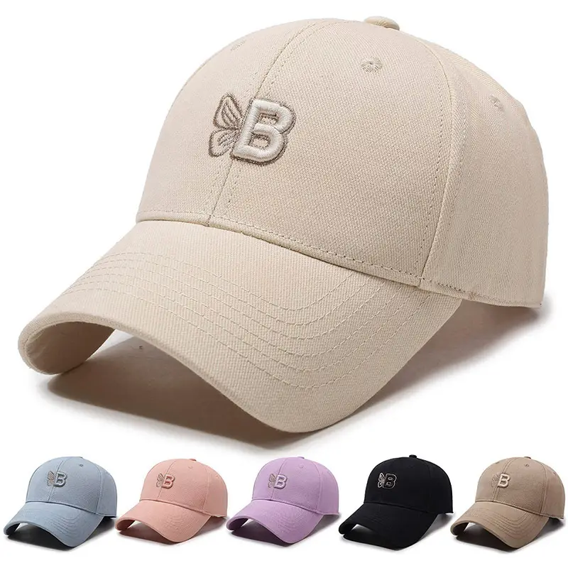 Women Casual Embroidered Cotton Cap Four Season