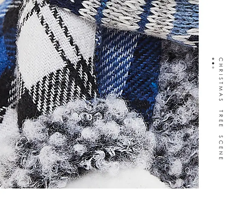 Blue Plaid Deer Doll Christmas Decor — feature 6