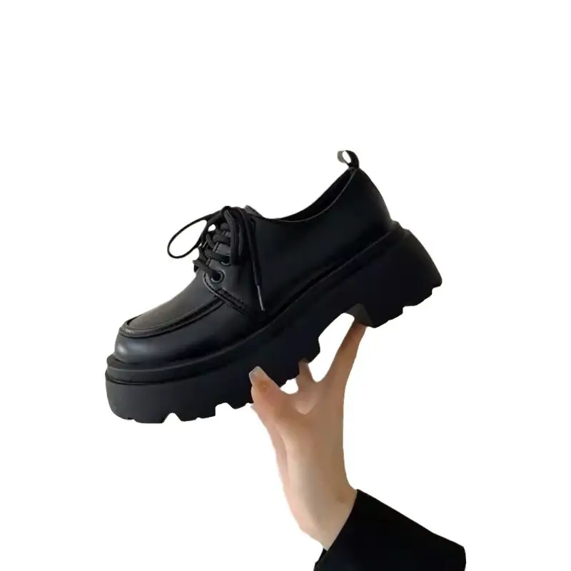British Style Thick-Soled Leather Shoes for Women, New Spring Versatile Black Dress Shoes, Loafers - Image 6