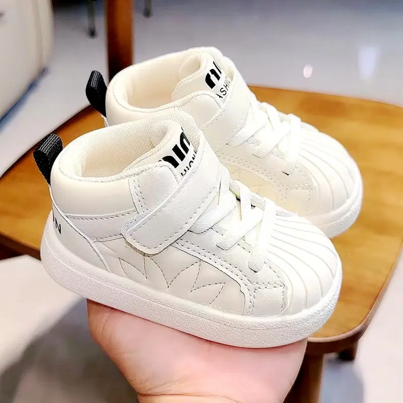 Girls White Board Shoes with Soft Sole — feature 1
