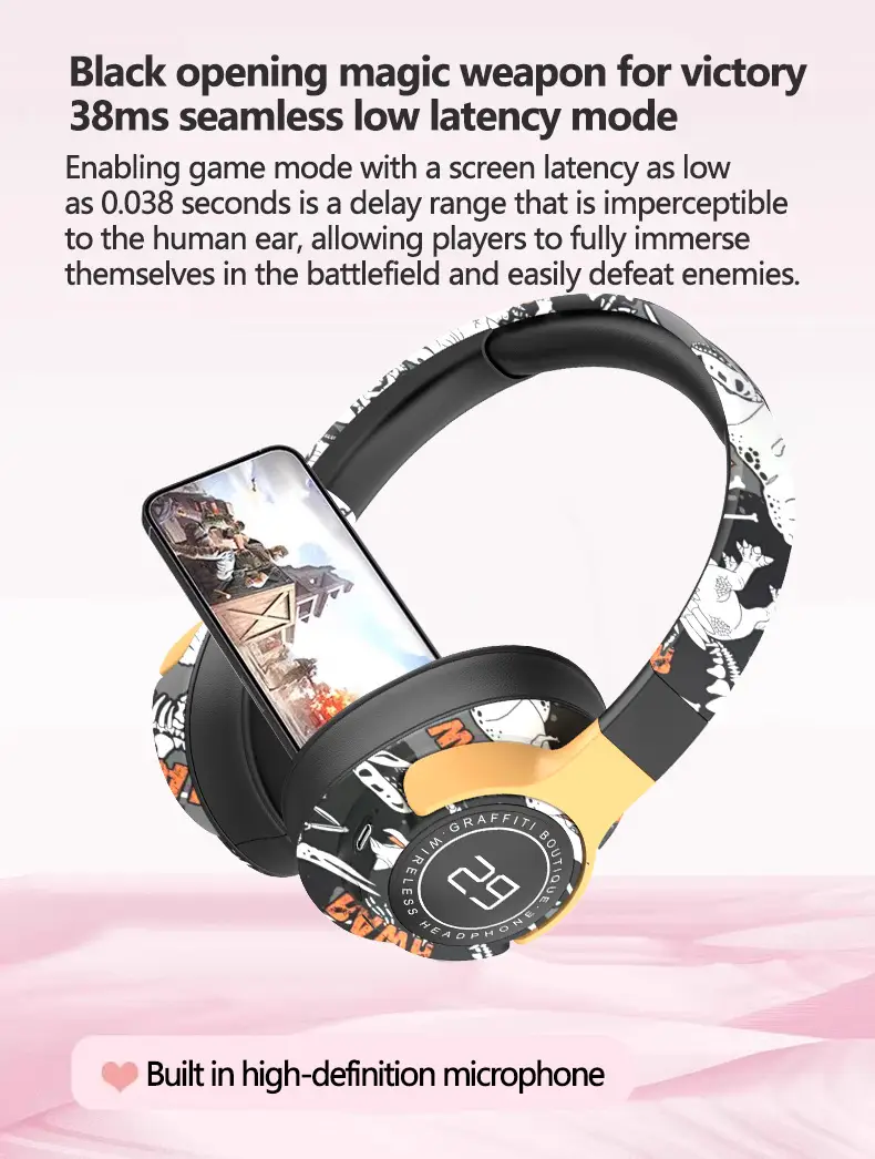 True Wireless Over Ear Bluetooth Music Headphones for Apple Phones β feature 13