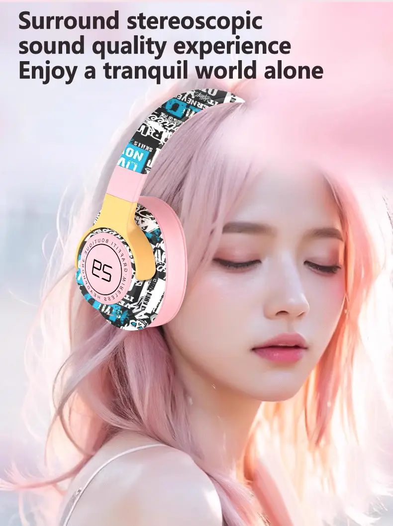 True Wireless Over Ear Bluetooth Music Headphones for Apple Phones β feature 6