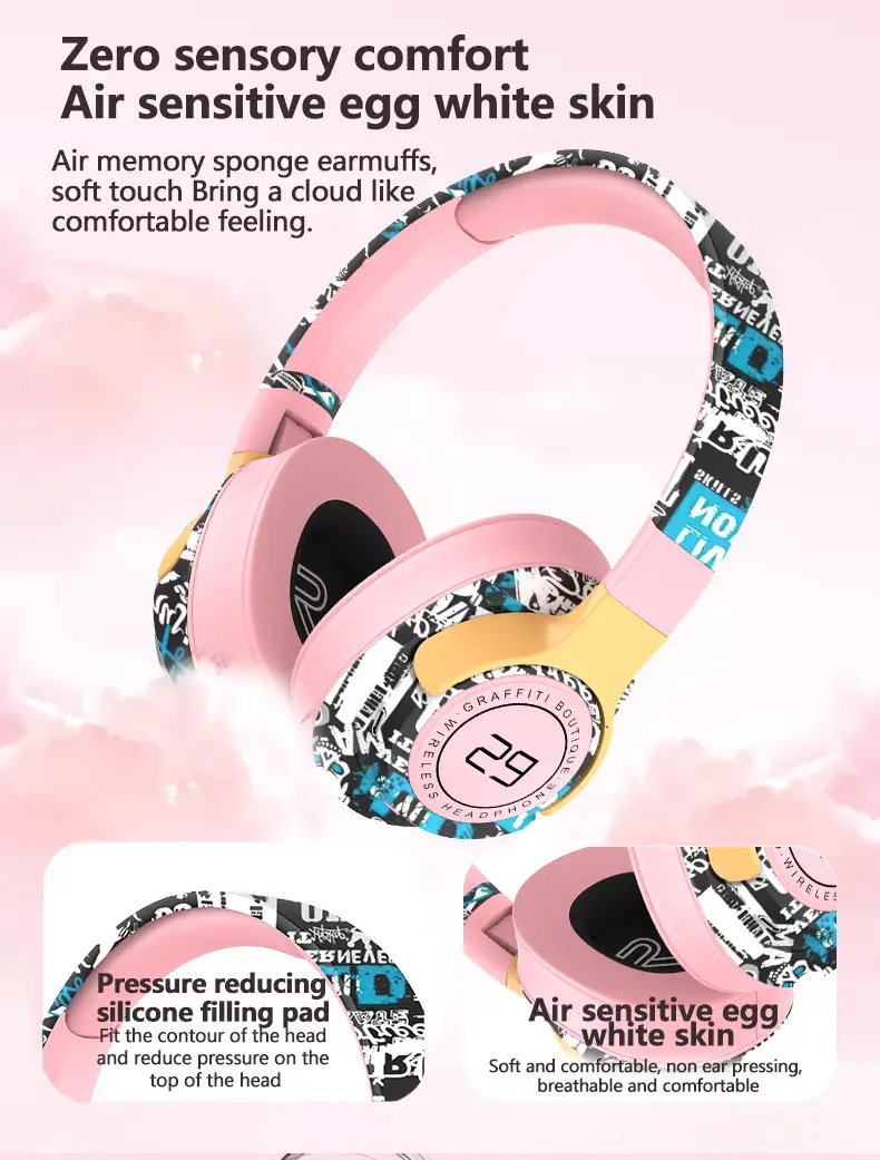 True Wireless Over Ear Bluetooth Music Headphones for Apple Phones β feature 8