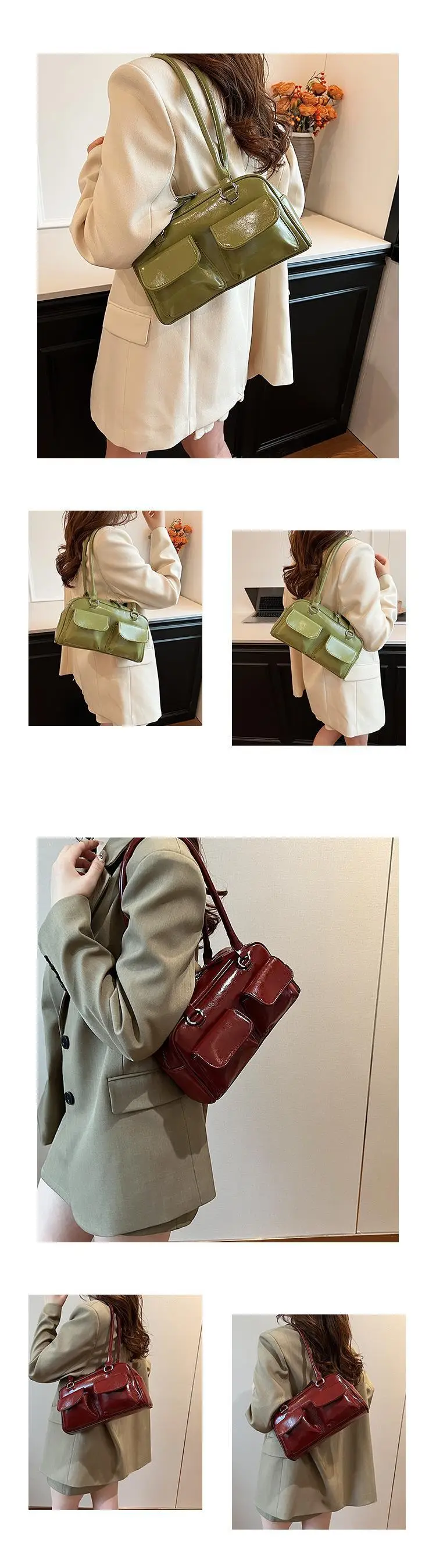 Green Korean Style Shoulder Bag for Women 2026 — feature 7