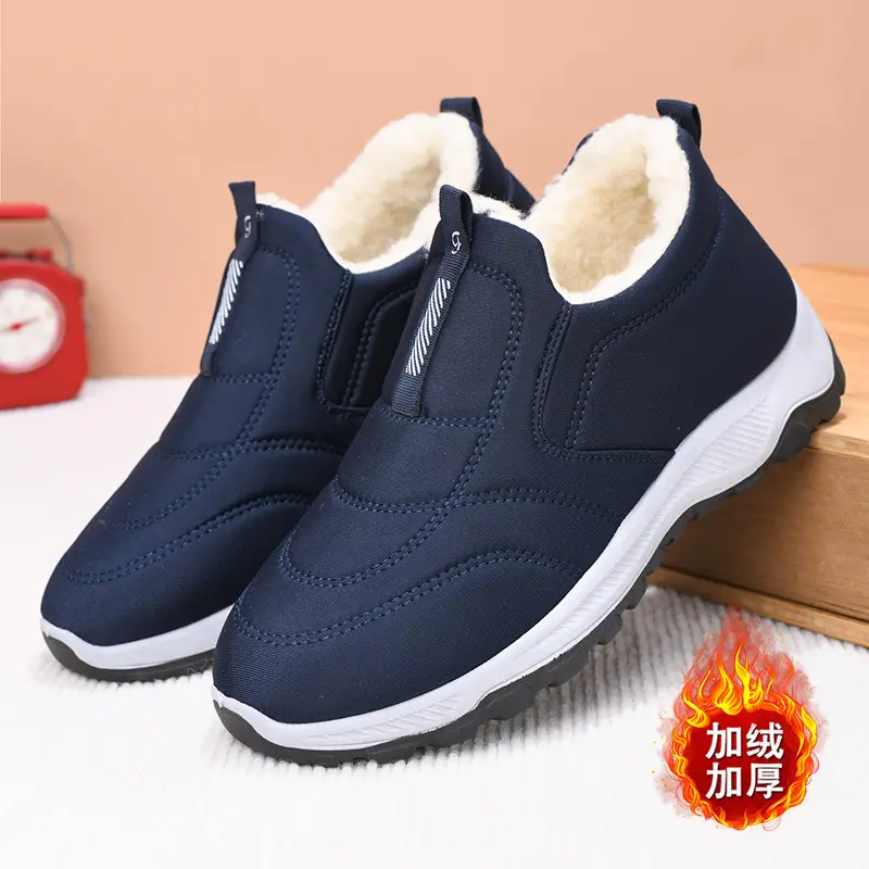 2025 Winter New Style Fleece-Lined Warm Thickened Old Beijing Cotton Shoes for Women, Short Versatile Women's Boots, Couple's Style Men's Shoes - Image 3