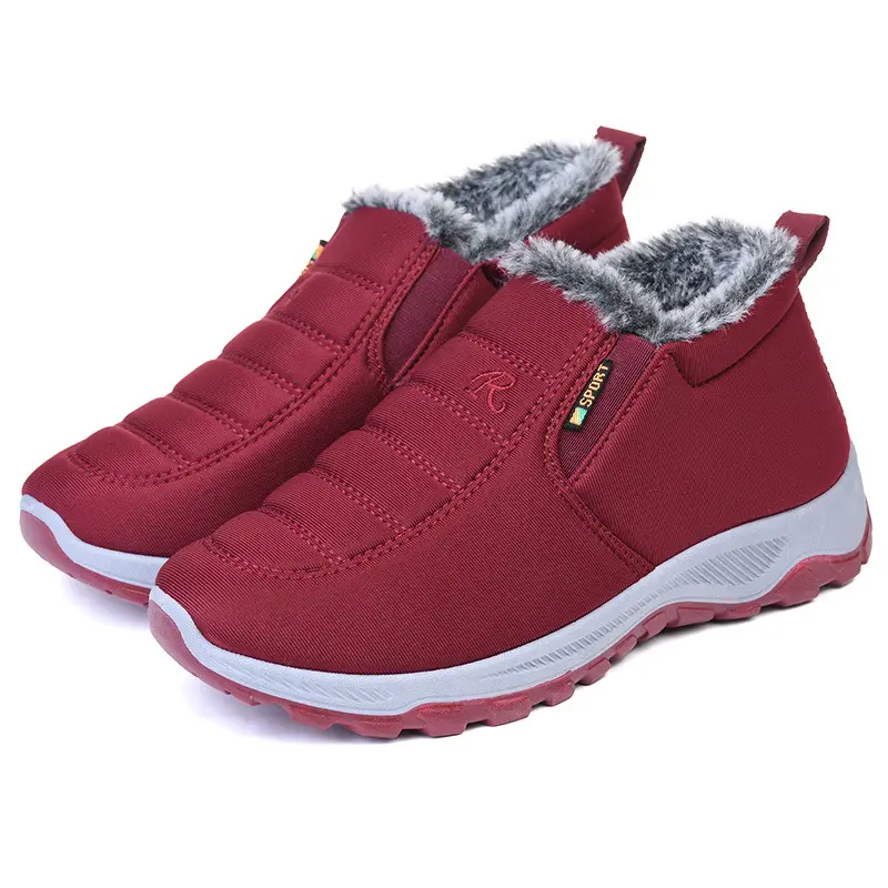 2025 Winter New Style Fleece-Lined Warm Thickened Old Beijing Cotton Shoes for Women, Short Versatile Women's Boots, Couple's Style Men's Shoes - Image 5