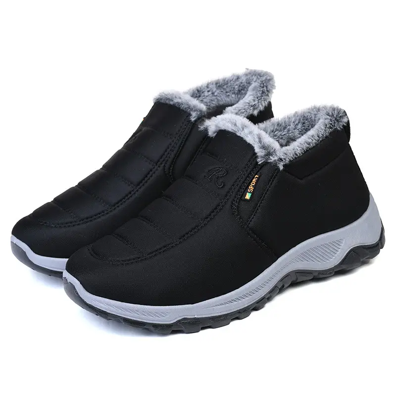 2025 Winter New Style Fleece-Lined Warm Thickened Old Beijing Cotton Shoes for Women, Short Versatile Women's Boots, Couple's Style Men's Shoes - Image 6