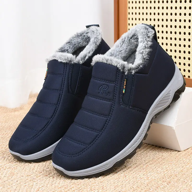 2025 Winter New Style Fleece-Lined Warm Thickened Old Beijing Cotton Shoes for Women, Short Versatile Women's Boots, Couple's Style Men's Shoes - Image 8