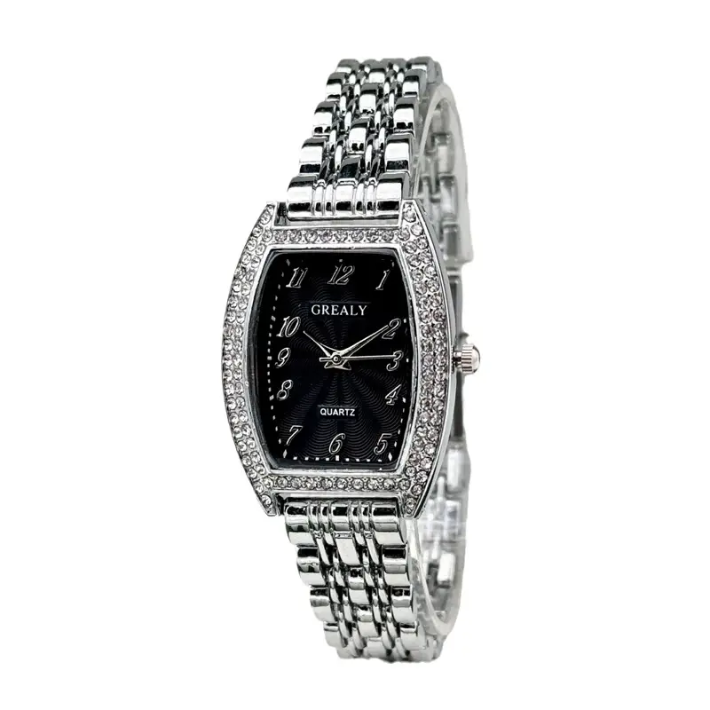 Gold Diamond Watch for Women with Quartz Dial - Image 17