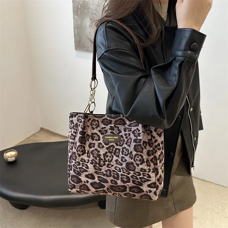 Leopard Print Korean Style Handbag for Students - Image 6