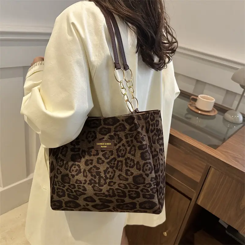 Leopard Print Korean Style Handbag for Students - Image 7