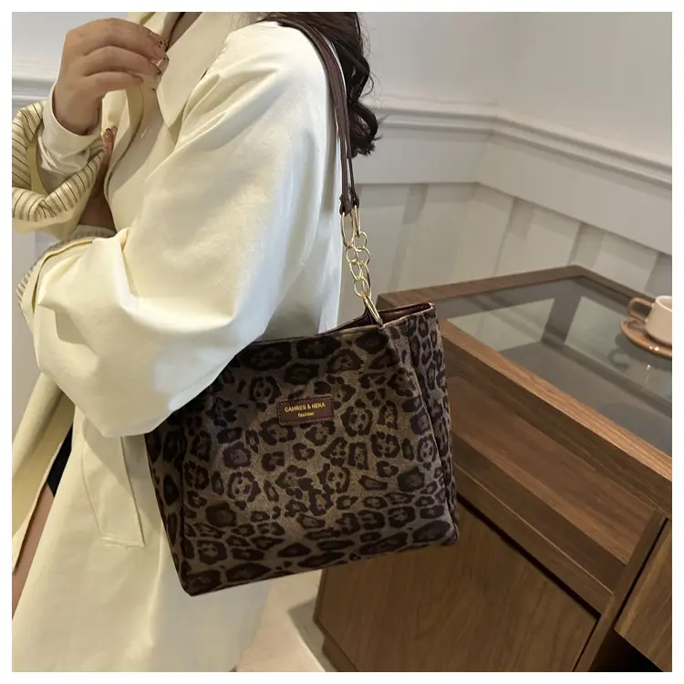 Leopard Print Korean Style Handbag for Students — feature 17