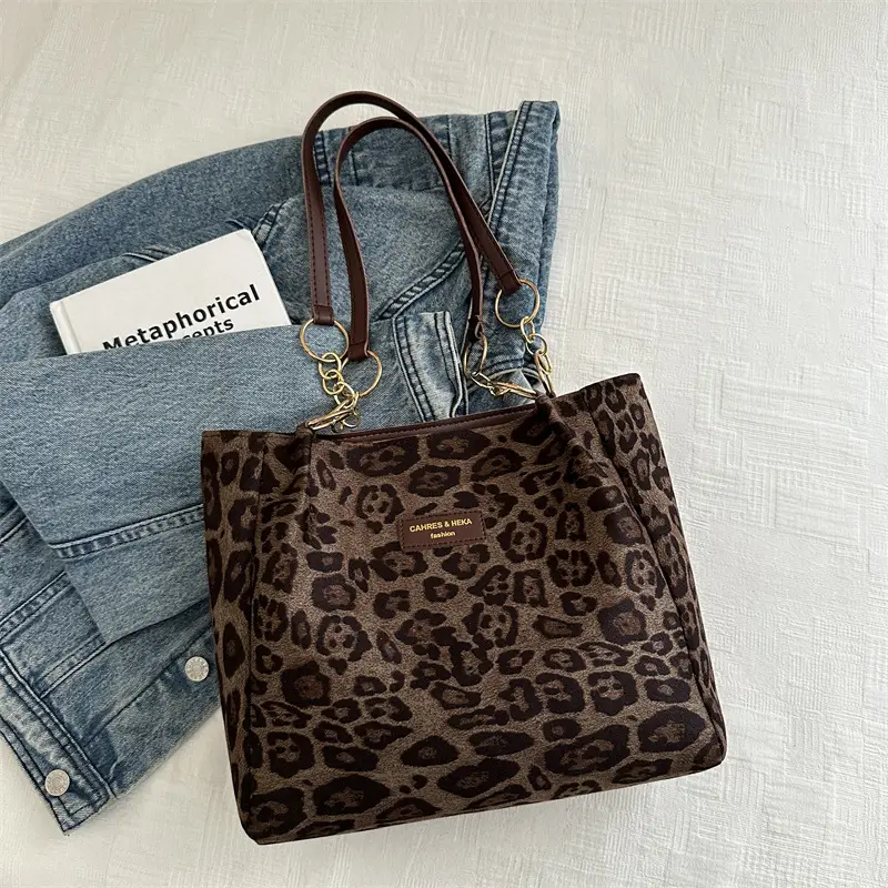 Leopard Print Korean Style Handbag for Students - Image 2