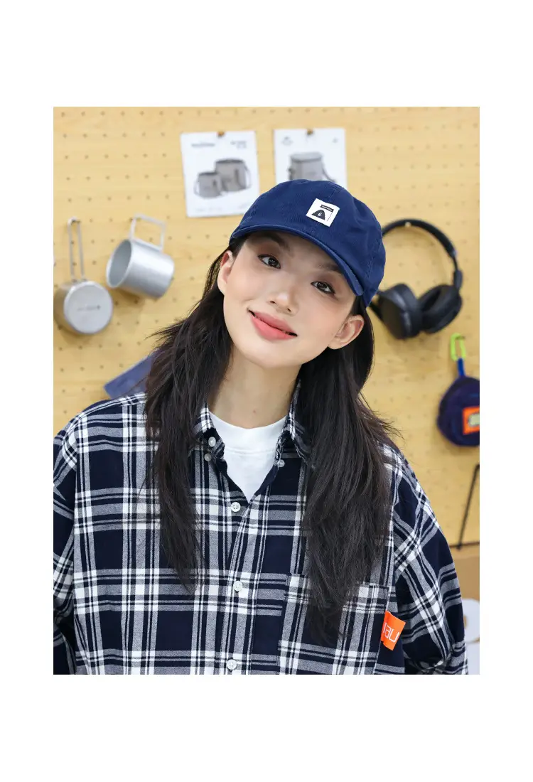 Japanese Style Blue Baseball Cap for Women Men — feature 2