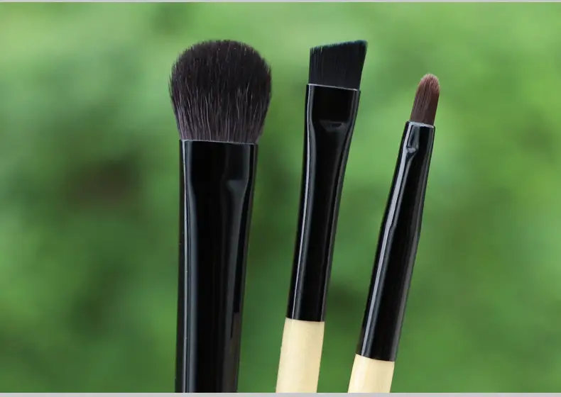New 5/8 Pony Hair Eye Halo Brush Set Wooden Handle Oblique Eyebrow Eye Shadow Concealer Wool Cangzhou Makeup Brush — feature 17