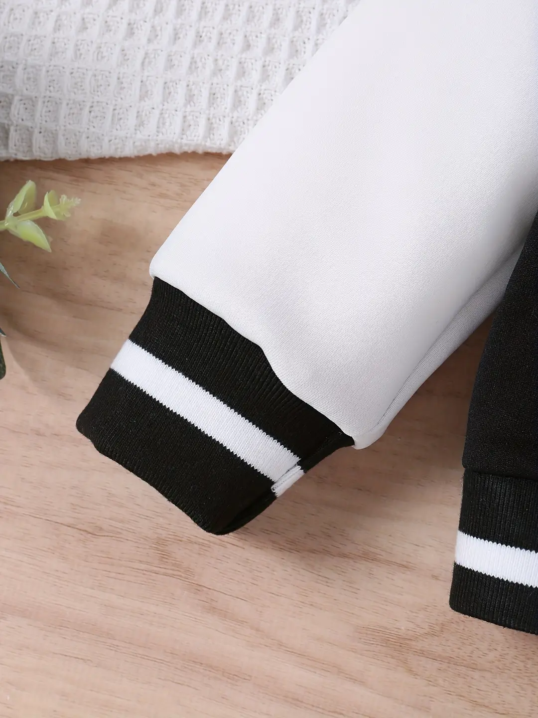2024 Autumn Cross-border Special Stitching Embroidered Letter Baseball Suit Jacket Casual Trousers Baby Two-piece Set