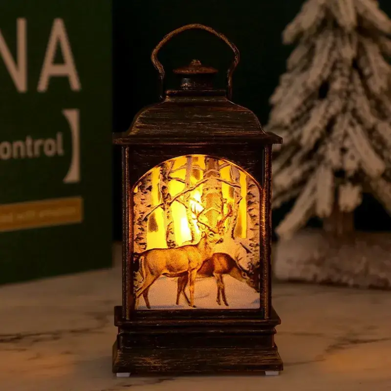 Christmas Wind Lamp with Snowman Design for Home Decor - Image 11