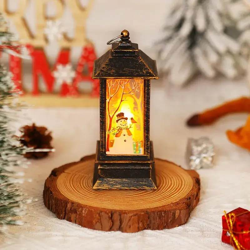Christmas Wind Lamp with Snowman Design for Home Decor - Image 6