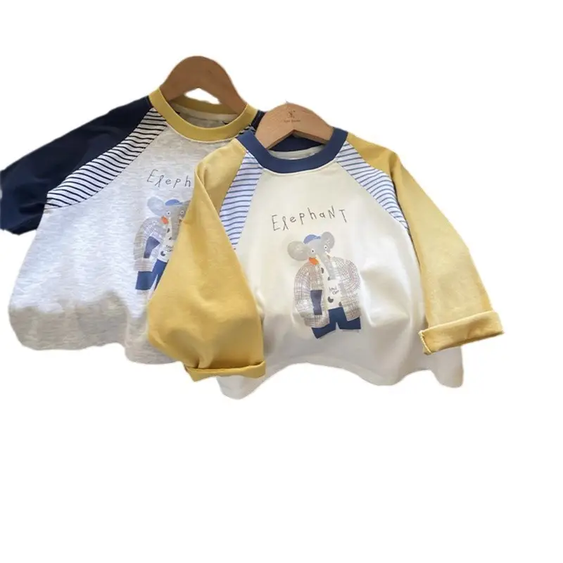 Autumn Kids Raglan Sleeve T-Shirt Cotton Bottom Boy - Image 6