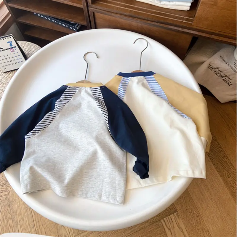 Autumn Kids Raglan Sleeve T-Shirt Cotton Bottom Boy — feature 13