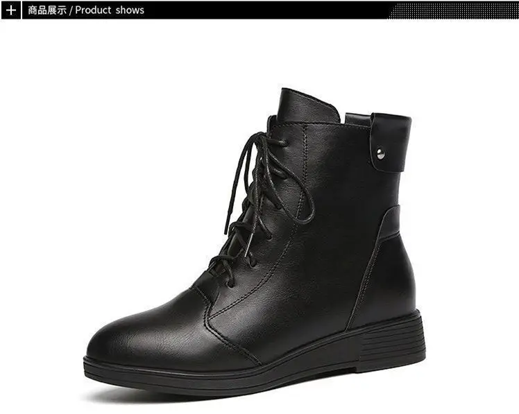 Women's Black Fleece-Lined Flat Boots 2024 — feature 6