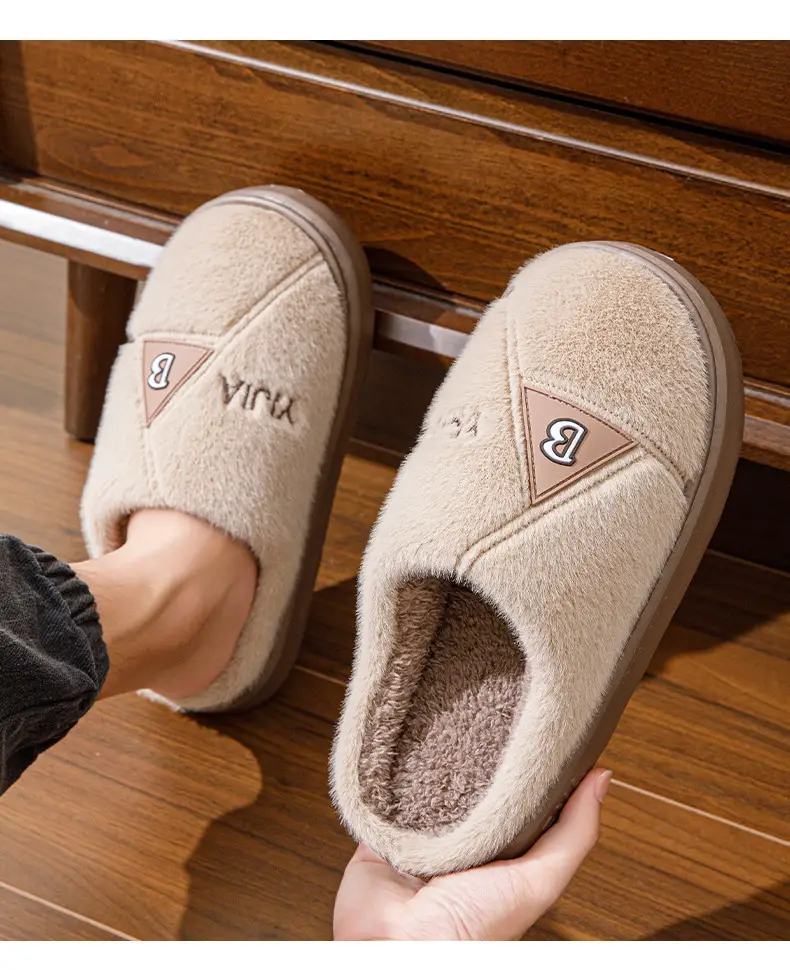 Eva Cotton Slippers for Men, Large Size, Soft Sole, Indoor Non-Slip, Warm Cotton Slippers, Winter Plush Slippers for Men, Wholesale Flat Slippers — feature 16