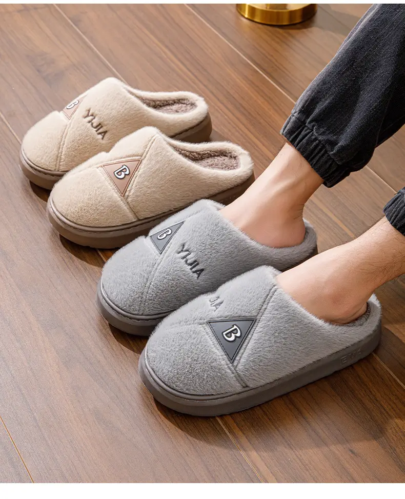 Eva Cotton Slippers for Men, Large Size, Soft Sole, Indoor Non-Slip, Warm Cotton Slippers, Winter Plush Slippers for Men, Wholesale Flat Slippers — feature 4