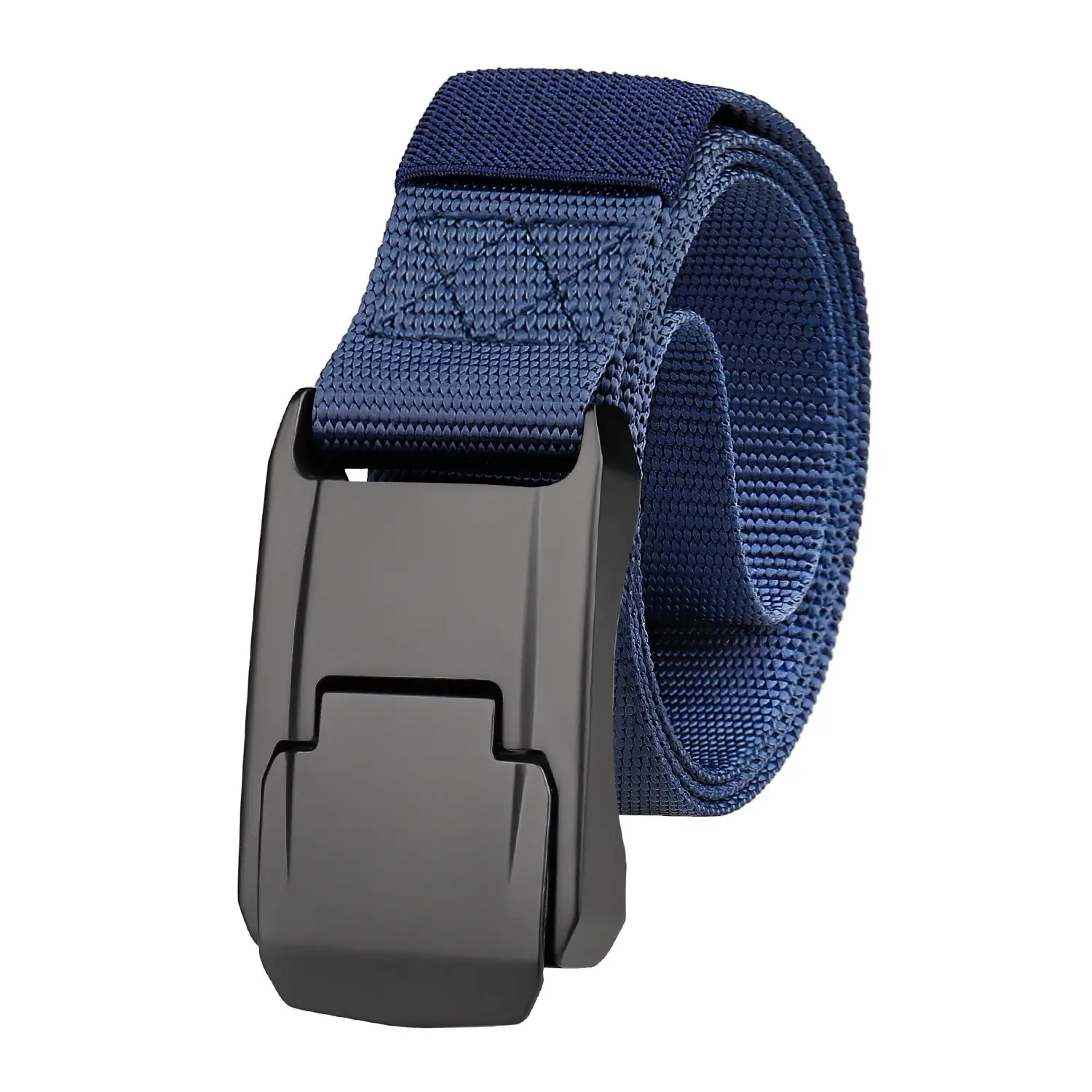 Men's Nylon Tactical Belt Quick-Release Buckle Green - Image 8