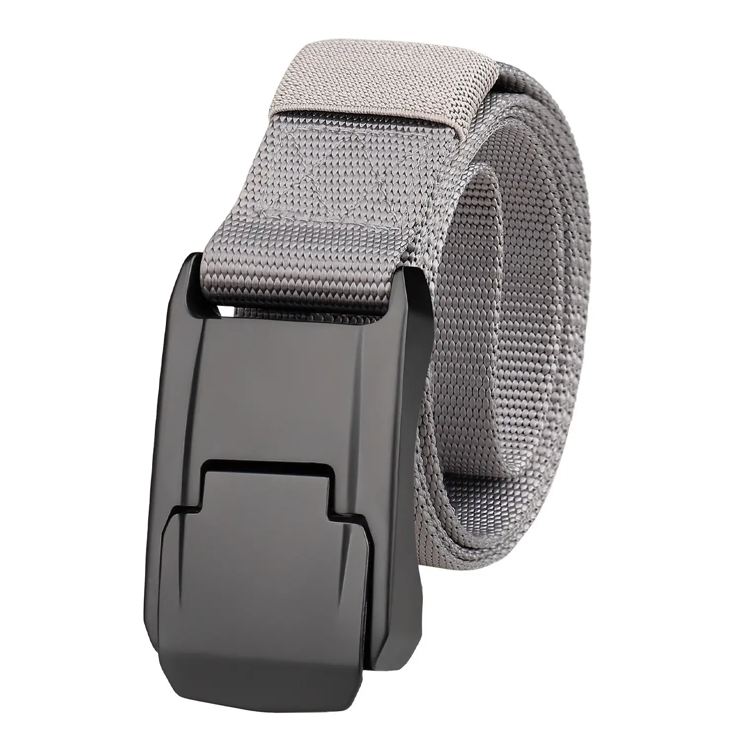 Men's Nylon Tactical Belt Quick-Release Buckle Green — feature 8