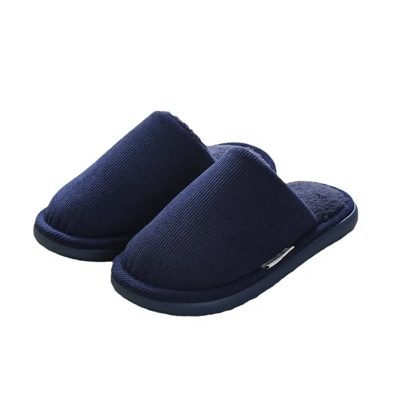 Thick-Soled Cotton Slippers for Men, Autumn and Winter 2026 New Style, Non-Slip, Warm, Fleece-Lined, Latex Indoor Home Cotton Slippers for Women - Image 11