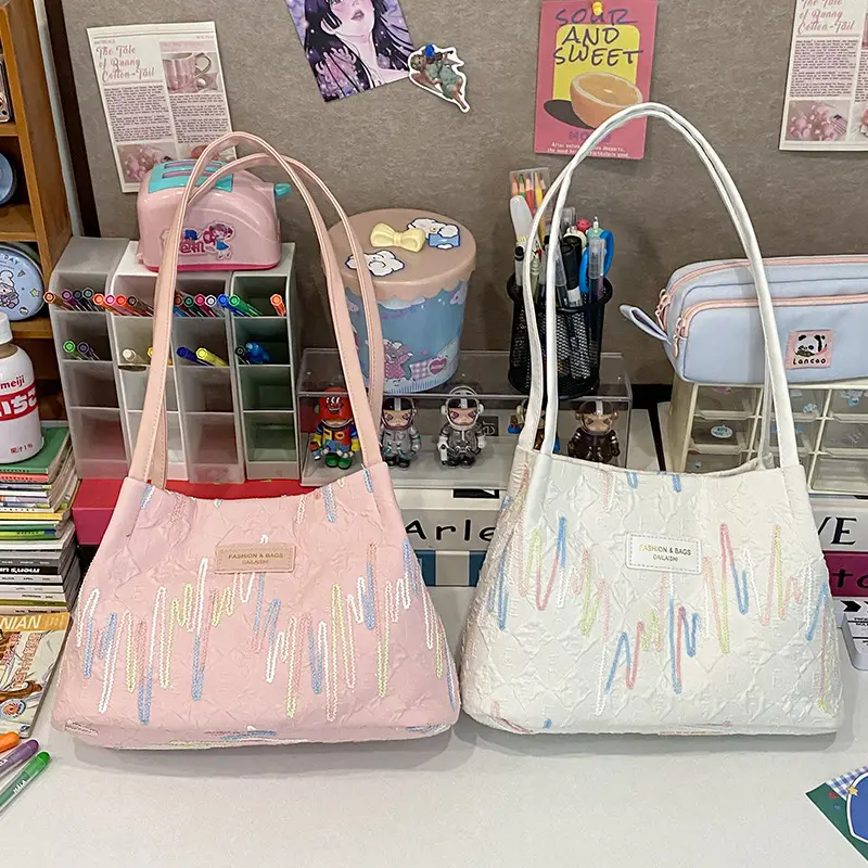 Women's Large Capacity Embroidered Shoulder Bag - Image 6