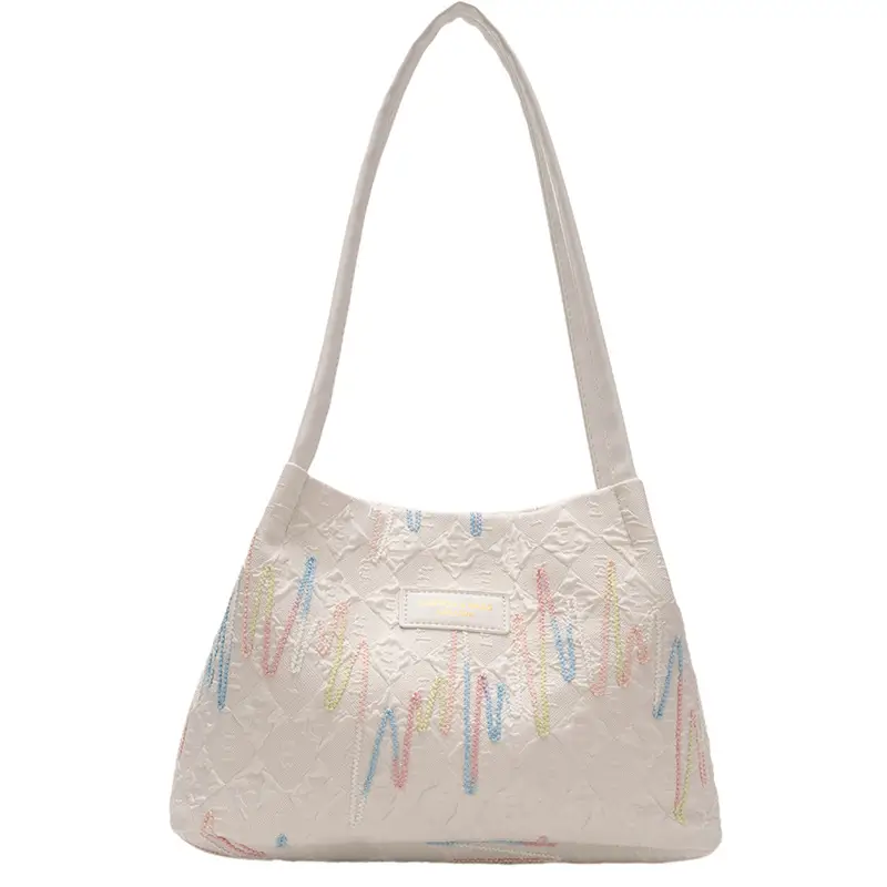 Women's Large Capacity Embroidered Shoulder Bag - Image 9