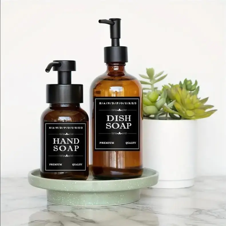 12 Shampoo Body Soap Bottle Waterproof Stickers Body Cleaner Sub-packaging Bottle Label Stickers — feature 4