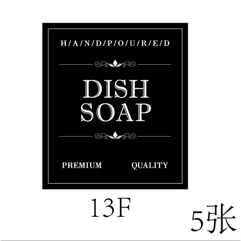 12 Shampoo Body Soap Bottle Waterproof Stickers Body Cleaner Sub-packaging Bottle Label Stickers