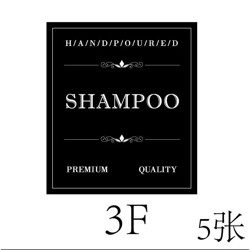 12 Shampoo Body Soap Bottle Waterproof Stickers Body Cleaner Sub-packaging Bottle Label Stickers