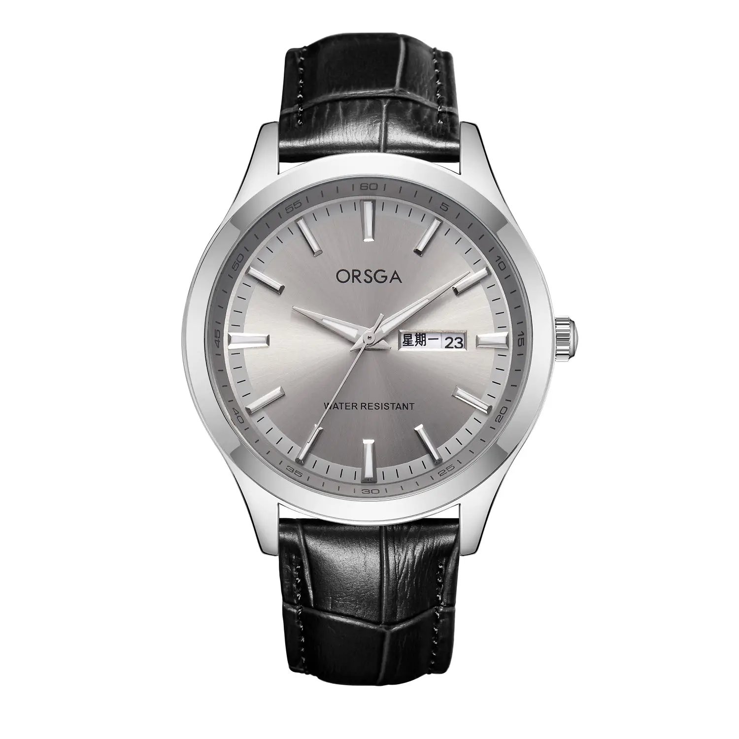 ORSGA Men's Silver Luminous Calendar Watch - Image 12