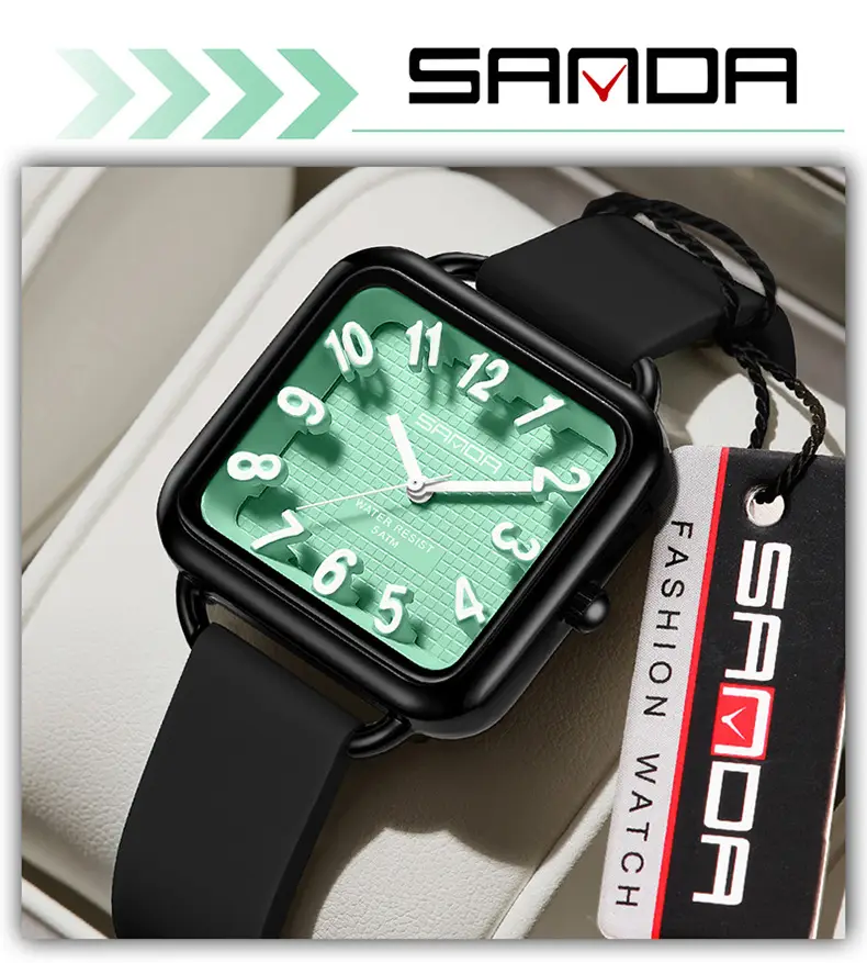 Sanda Quartz Watch for Students Waterproof Large Display — feature 15