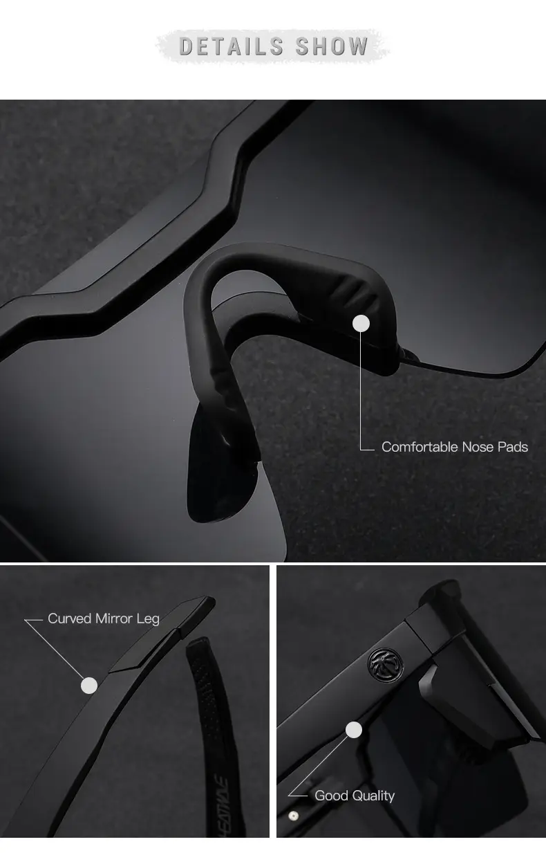 Cross-border Hot Wave Riding Eye Glasses Blue Gradient Real Film Outdoor Sports Sunglasses — feature 4